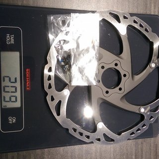 Gewicht Shimano Bremsscheibe SM-RT76L 203mm