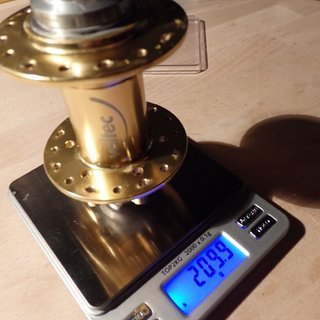 Gewicht Veltec Nabe DH Disc 110mm/20, 32-Loch