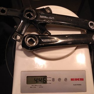 Gewicht Shimano Kurbel Deore LX FC-M560 (tuned) 145mm, 68/73mm, 4-kant