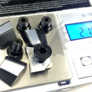 Gewicht Shimano Kettenblattschrauben XTR FC-M980 3-fach > 2-fach
