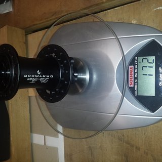 Gewicht Dartmoor Nabe Lite-Force 110x20mm, 32H