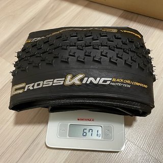 Gewicht Continental Reifen Cross King ProTection Black Chili 29 x 2,2