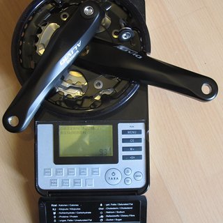 Gewicht Shimano Kurbelgarnitur Alivio FC-M410 170mm, 22-32-42Z