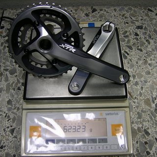 Gewicht Shimano Kurbelgarnitur XTR FC-M985 175mm, 28/40Z