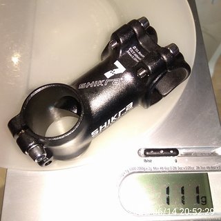 Gewicht XLC Vorbau Shikra Ultraleicht Alu-Vorbau 60 mm, 7°, 31,8