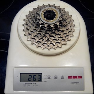 Gewicht Shimano Kassette XTR CS-M900 8-fach, 12-28Z