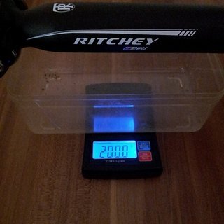 Gewicht Ritchey Sattelstütze WCS Alloy 1-bolt 31,6 x 300