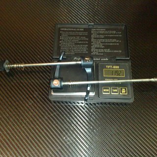 Gewicht Shimano Schnellspanner XTR 970er-Serie 100mm, 135mm