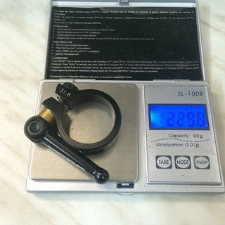 Gewicht KCNC Sattelklemme QR Pro SC10 31,8mm