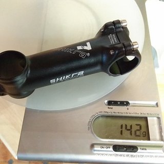 Gewicht XLC Vorbau Shikra Ultraleicht Alu-Vorbau 110 mm, 7°, 31,8