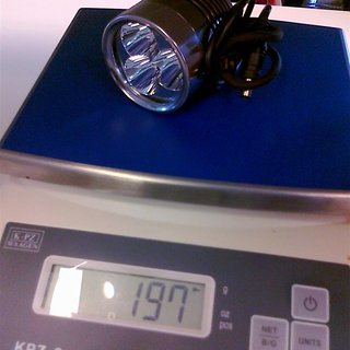 Gewicht Fluxient Beleuchtung 3x XM-L T6 