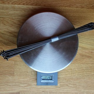 Gewicht Sapim Speiche Laser 258mm, 32 Stück