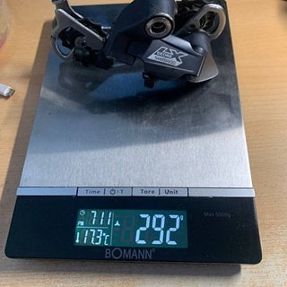 Gewicht Shimano Schaltwerk Deore LX RD-M570 