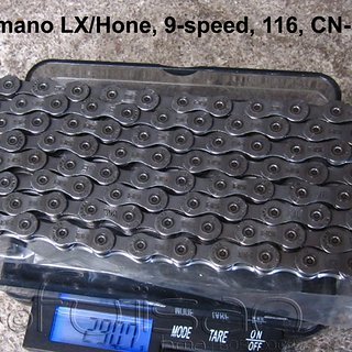 Gewicht Shimano Kette CN-HG73 116 Glieder, 9-fach