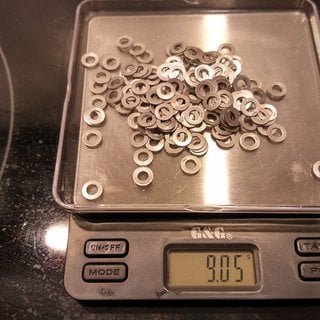 Gewicht CN Spoke Weiteres/Unsortiertes MAC Aluminium Nippelunterlegscheiben 200 Stück