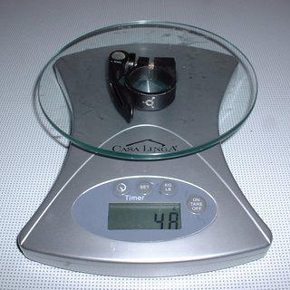 Gewicht Iridium Sattelklemme Sattelklemme (QR) 31,8mm