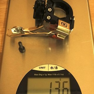 Gewicht Shimano Umwerfer XT FD-M785 34.9mm