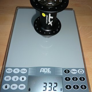 Gewicht Shimano Nabe XT FH-M785 135mm/QR, 32-Loch