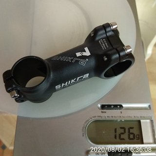 Gewicht XLC Vorbau Shikra Ultraleicht Alu-Vorbau 80 mm, 7°, 31,8