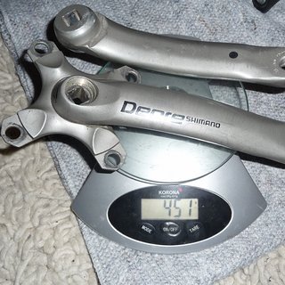 Gewicht Shimano Kurbel Deore FC-M510 170mm, 4-kant