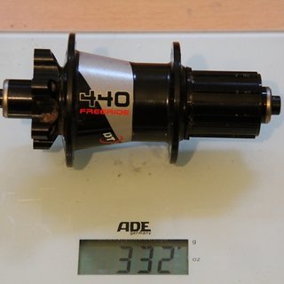 Gewicht DT Swiss Nabe 440 Freeride 135mm/QR, 32-Loch