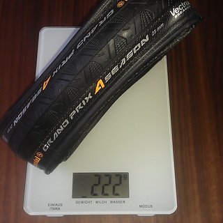 Gewicht Continental Reifen Grand Prix 4-Season 700x25C, 25-622