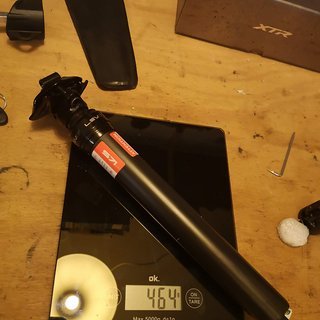 Gewicht Kind Shock Sattelstütze LEV Ci Carbon Remote 150mm 31,6 mm