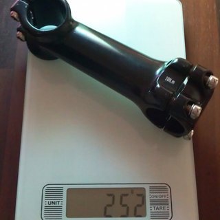 Gewicht No-Name Vorbau Ahead-Vorbau 31.8mm, 120mm, 6°