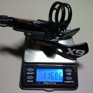 Gewicht SRAM Schalthebel X9 Trigger 10-fach