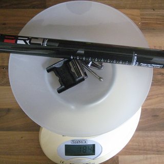 Gewicht Procraft Sattelstütze PRC SP1 31,6 x 350mm