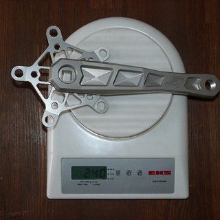 Gewicht Speed-Tec Kurbel Earthquake 175mm, 110/74mm, 4-kant