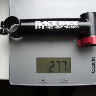 Gewicht Race Face Vorbau EX 25.4mm, 130mm, 0°