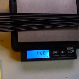 Gewicht Sapim Speiche D-Light 254mm, 16 Stück