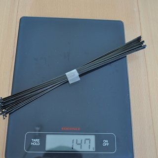 Gewicht Sapim Speiche Laser 273mm, 32 Stück