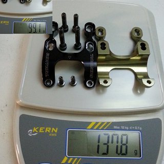 Gewicht Renthal Vorbau Integra Stem 31.8mm, 45/50mm, 0°