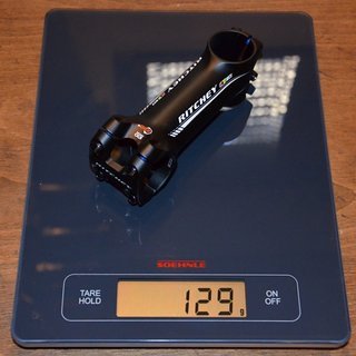 Gewicht Ritchey Vorbau WCS C220 6° 31.8 - Blatte Black 100 mm