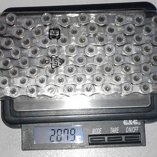 Gewicht Shimano Kette CN-7701 114 Glieder, 9-fach