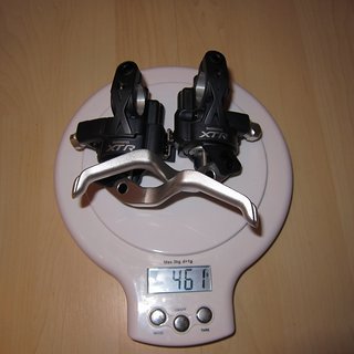 Gewicht Shimano Brems-/Schalthebel-Kombi XTR ST-M975 Dual Control 3x9-fach
