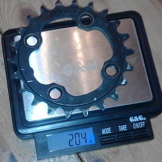 Gewicht Shimano Kettenblatt XT FC-M770 64mm, 22Z