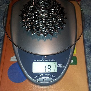 Gewicht Shimano Kassette Ultegra CS-6500 9-fach, 11-23Z