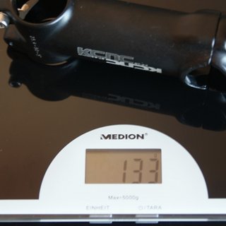 Gewicht KCNC Vorbau ST63 25.4mm, 90mm, 5°