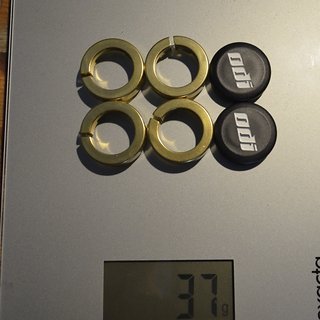 Gewicht ODI Griffe Lock Rings + Cap 
