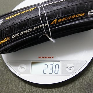 Gewicht Continental Reifen Grand Prix 4-Seasons 700 x 25C