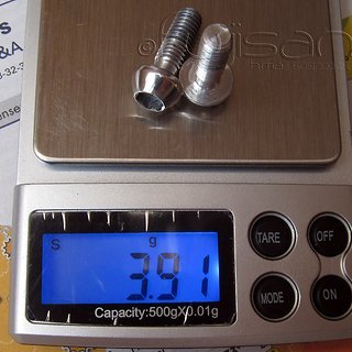 Gewicht Tune Schrauben, Muttern konische Inbusschraube M6x18.5, Al