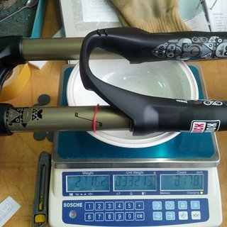 Gewicht Rock Shox Federgabel Totem RC2 DH Dual Position Air 26", 150/180mm, Tapered