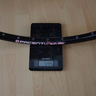 Gewicht Pacenti Felge DL31 29", 622x26, 32°