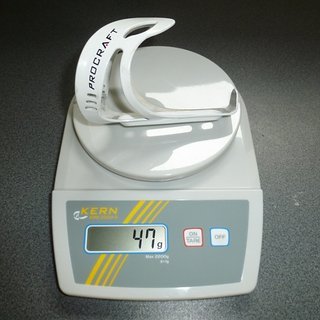Gewicht Procraft Flaschenhalter Alu Pro "White Series" 