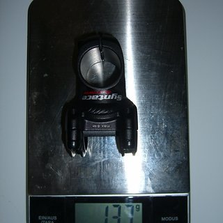 Gewicht Syntace Vorbau Superforce 31.8mm, 45mm, 6°
