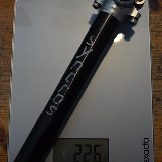 Gewicht Syncros Sattelstütze Hardcore 26,8 x 330mm