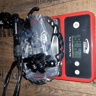 Gewicht Shimano Scheibenbremse Deore BR-M615 VR, 750mm